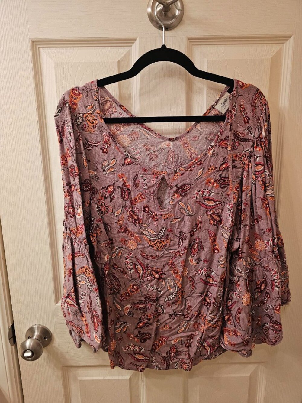 NWOT Daytrip Medium Dusty Purple Paisley Blouse